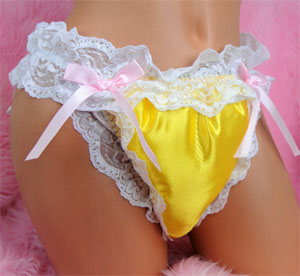 puffy padded shiny diaper panties for men